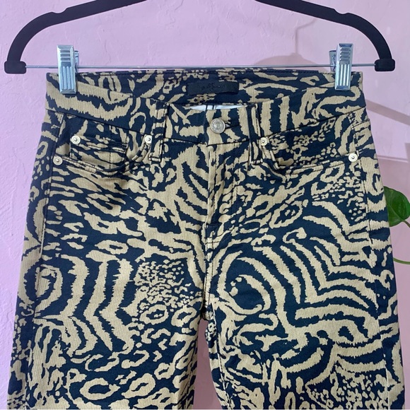 7 for all mankind animal print skinny pants ~ W26/L27 - Picture 2 of 13